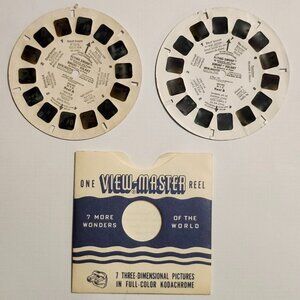 VINTAGE VIEW MASTER REELS x 2 FLYING SMURF The Smurfs 1982
